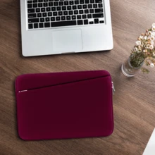 Laptop Sleeve Laptop Case With Front Pocket, Laptop Protective Sleeve Fits 11", 13-14", 15-16" Laptops, Laptop Bag For MacBook M4/M3/M2/M1 PC Laptop Laptop Chromebook - Red - View 4