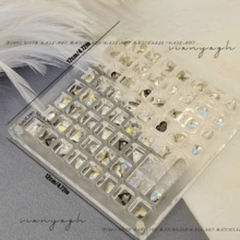 36/64/100 Slot Scatola Gioielli in Acrilico Trasparente, Scatola Portaoggetti per Anelli e Gemme, Scatola Organizer per Conchiglie, Perfetta per Conservare Paillettes, Brillantini e Fiori Secchi, Scatola Gioielli Ideale per Signore, Ottimo Regalo per Rientro a Scuola, Ringraziamento, Natale e Capodanno, Alla Moda e Pratica, Soluzione di Stoccaggio Perfetta per Hobbisti DIY e Appassionati di arte di unghie - Multicolore - Visualizzare 13