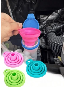 1pc Mini Foldable Funnel, Retractable Folding Funnel For Liquid Pouring