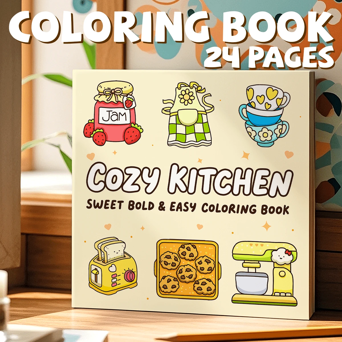 GDTME Cuaderno de bocetos de 24 páginas de papel grueso, recomendado para principiantes, de 7.87*7.87 pulgadas, con patrones elegantes y líneas claras, regalo ideal para Año Nuevo, Pascua, Día de San Valentín - 1213 - Ver 1