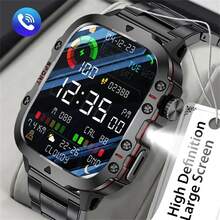 1.81" HD Touchscreen Smart Watch, Wireless Calling, Music Control, Multiple Sports Modes, LED Flashlight, Compatible With IOS & Android, Unisex Gift For Men & Women - Multicolor - View 2