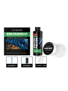 JAYSUING Epoxy Resin Art Craft Making Jewelry Decor Renovation Polishing Kit, Stain Removal Cleaning Repair Scratch Polishing Surface Cleaning Care Agent, Restore High Gloss Of Epoxy Products, Make Old Items Look Brand New. - 彩色 - 查看 12