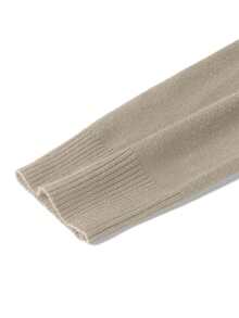 Áo len nam dài tay cổ lửng FRACTYR màu trơn, kiểu dáng thường ngày, dễ phối đồ, thích hợp mặc hàng ngày cho mùa thu/đông. - Màu be - Xem 4