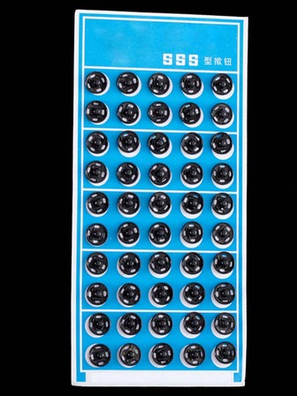 50颗小型隐形纽扣，服装纽扣，按扣，圆形金属按扣