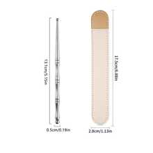 不锈钢双头按摩棒，适用于眼部、面部、足部、手臂、背部和颈部——全身放松穴位刺激工具，缓解肌肉紧张，手动触发点穴位按摩笔，完美的圣诞礼物 - 銀色 - 查看 10