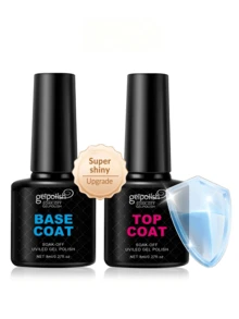 Matte Gel Nail Polish Top Coat, No Wipe Sealer, Removable Matte Effect, Long-Lasting, DIY Manicure Gift, Essential For Home Nail Salon, Requires UV/LED Lamp - Clear - View 9