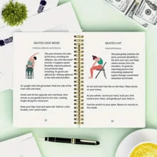 1pc Yoga & Wellness Exercise Guide Chart, Suitable For Seniors Aged 60 And Above - Multicolor - View 3