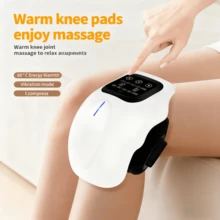Masajeador de rodilla inalámbrico inteligente multifuncional, masajeador de rodilla vibratorio para relajación, dispositivo de masaje con vibración y compresión de calor recargable, masajeador de articulación de rodilla para el hogar, dispositivo de rodilla adecuado como regalo para los abuelos - Multicolor - Ver 12