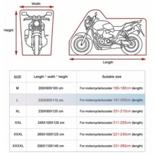 1 pieza Cubierta para bicicleta o motocicleta, cubierta para bicicleta eléctrica con orificios para candado y bolsa de almacenamiento, cubierta impermeable para bicicleta de montaña para exteriores, con tiras reflectantes de nocturna y banda elástica fija, para 1-3 bicicletas, material de tela Oxford 210d gruesa y duradera, a prueba de lluvia, sol, polvo y viento, protección UV, cubierta de almacenamiento adecuada para bicicleta de carretera, bicicleta de montaña, bicicleta crucero de playa, vehículo recreativo, bicicleta híbrida, bicicleta de engranaje fijo y BMX - Negro - Ver 11