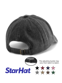 1pc Washed Spanish Letter Print Baseball Cap, Unisex, Classic Casual Retro Style, Soft Sweatband, Adjustable Size, Lightweight & Versatile, Suitable For Outdoor Sports, Daily Wear, Parties, Vacations, Beaches, And An Ideal Gift For Friends And Family. - Multicolor - View 3