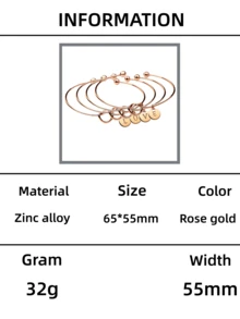 1条简约欧美风金属字母吊坠手链，适合女士日常佩戴。可能存在轻微色差，请以实物为准。材质为锌合金。请按照图片所示的保养说明进行维护，并避免接触水。 - 手鐲 - 查看 74