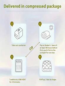 Extra Thick Taffy Fleece Comforter - Ultra Soft Plush Winter Quilt, Twin/Queen/King, Gray & Blue, Machine Washable - Màu xanh lam - Xem 7