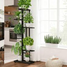 Indoor/Outdoor Metal Plant Stand 7/6/5/4 Tier Plant Stand---Features Rust-Proof Coating For Durability And Strength. Even Grid Layout EnsuresIdeal For Patios, Corner Balconies, Living Rooms, Studies, And More. Available In Multiple Colors. - White/6 Layers - View 10