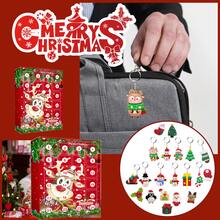 ¡Abrimos Uno por Día! Calendario de Adviento Navideño con 24 Llaveros de Resina de Reno - Sorpresa Diaria, Decoración Festiva, Coleccionable, Regalo para Navidad, Aleatorio - Rojo - Ver 5