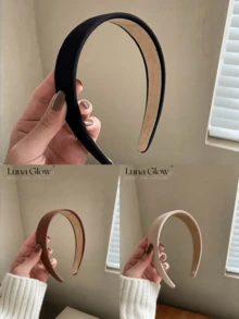 Băng đô cài tóc bằng mút mềm kiểu Pháp cổ điển, màu trắng/nâu trơn, kiểu dáng cao cấp, thời trang, đa năng và thanh lịch dành cho nữ, phù hợp cho sử dụng hàng ngày, rửa mặt/tắm, trang điểm và phối đồ. - hình dạng - Xem 16