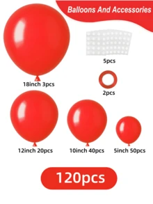 120pcs Balloon Arch Set In Various Sizes Is Suitable For Birthday Parties, Solo Parties, Graduation Ceremonies, Weddings, And Other Occasions. It Creates Atmosphere, Serves As A Room Backdrop, Or Is Ideal For Outdoor Balloon Arch Decorations. As A Background Decoration, It Is A Perfect Choice For Party Decorations.