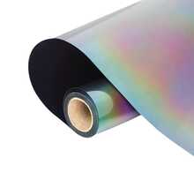 Cuộn decal chuyển nhiệt phản quang cầu vồng, thích hợp để tự làm áo thun - Co giãn, chống thấm nước, giặt máy được, dễ cắt, ủi lên vải. - X - Xem 3