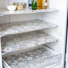 4pcs Thick Begonia Flower Refrigerator Mats, Waterproof, Moisture-Proof, Anti-Slip Refrigerator Liners - Durable EVA Material, Novelty Begonia Flower Pattern, Suitable For Refrigerator And Kitchen Decor, Refrigerator Liners, Drawer Mats - Multicolor - View 10