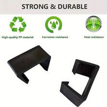 2pcs Patio Wicker Furniture Clips, Sofa Rattan Furniture Connectors - Black - View 12