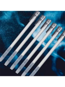 6支装白色、金色、银色中性细头素描笔，荧光色，大容量，一次性使用，适用于艺术、绘画、设计、插画、美术用品，返校必备 - 彩色 - 查看 9