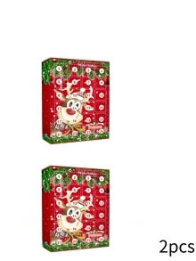 ¡Abrimos Uno por Día! Calendario de Adviento Navideño con 24 Llaveros de Resina de Reno - Sorpresa Diaria, Decoración Festiva, Coleccionable, Regalo para Navidad, Aleatorio - Rojo - Ver 9