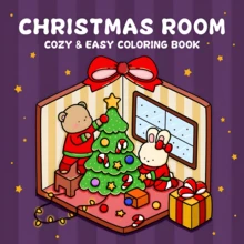 GDTME 1 页【节日】涂色书，24 页厚内页，7.87 * 7.87 英寸，推荐初学者绘画，有趣的图案，放松身心，线条干净流畅，是好朋友的绘画书，有助于缓解压力，适合作为文具和学习用品。 - Christmas Room - 查看 1