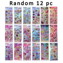 12pcs Shiny Sequin Sticker Set: Cute Shiny Stickers With Fashion Makeup, Heart And Fantasy Themes, Suitable For Diaries, Scrapbooks, DIY Crafts, Phone Cases And Stationery Decoration, Colorful Glitter Stickers To Inspire Adult Creativity, Decorate And Beautify, Also Can Be Used As Adorable Fun Decorative Stickers On Water Bottles, Toys, Refrigerators And Phones - 3D Embossed Stickers - View 10