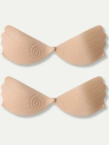 2/1pc New Self-Adhesive Push-Up Bra Cup, Nude/Black - Multicolor - View 27