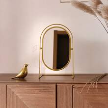 Vanity Makeup Mirror, Tabletop Dressing Mirror, Bedroom Vanity Mirror, Portable Makeup Mirror, Round Small Mirror - Multicolor - View 9