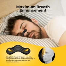 50pcs/Pack Multi-Functional Dilator Strips, Snoring Relief Nose Vents, Daily Use & Night Sleep Breathing Assistance Patches, Designed For Breathing, Gentle Support For Nose, Non-Irritating, Suitable For Home Use, Portable Packaging. - 黑色(橢圓) - 查看 3