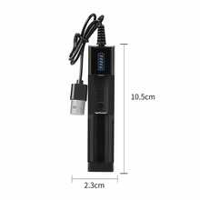 18650 USB Rechargeable Battery, 3000mAh Large-Capacity 3.7V Lithium-Ion Battery, 18650 Flashlight Headlamp Battery Set - 藍色 - 查看 10