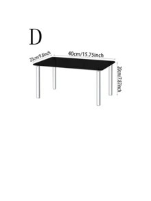 Soporte de exhibición rectangular de acrílico, estantería de almacenamiento de acrílico, soporte de exhibición de postres transparente de 4 patas, se puede usar como soporte de exhibición de figuras, adecuado para decoración, colecciones, modelos, etc. - Multicolor - Ver 13