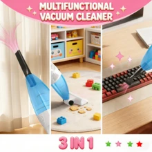 500W Corded Stick Vacuum Cleaner Gift 9 Accessories, 13KPa Powerful Suction 2-In-1 Lightweight Handheld Vacuum With HEPA Filter, Quiet Portable Dust Buster For Hard Floor, Carpet, Pet Hair, Sofa & Dorm, Blue - US A Type Plug(110-127V) - View 3