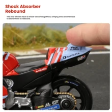Burago Modelo de juguete de motocicleta a escala 1:18, figura de aleación de simulación de la motocicleta genuina del equipo Grasser 93# Márquez, regalo para niños - 1:18 Equipo Gresney 2024 #93 Márquez - Ver 7