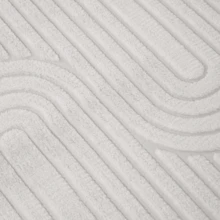 Embossed Tufted Rug Arches Geo Waffle Ribbed Bubble Cable Knit Textured Soft Cosy Plush Plump Fleece Faux Fur Jacquard Anti-Slip Indoor Runner Mat Carpet - Stone Arches - View 1