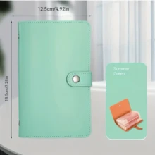 A 100-Page Rectangular Banknote Storage Book, Cash Savings Book, Accounting Notebook For Saving Money, Capable Of Holding Cash And Banknotes, A Large-Capacity Cash Notebook Specially Designed For Storing Coins, Stamps And Cards. - 彩色 - 查看 14