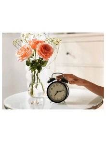 IKEA DEKAD Desk Clock: Dual Alarm Clock With Memory Function For Multiple Time Periods, Creative Luminous Display, Non-Slip Silicone Base To Prevent Tipping, Silent Design, Suitable For Dormitories, Bedrooms, And Studies. White. - White 705.404.77 - View 8