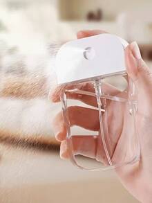 1.58盎司迷你喷雾瓶，配有细雾喷头和小漏斗 - 透明无PVC塑料材质，无香型，便携式旅行及化妆喷雾器，适用于面部、植物、家居 - 时尚设计 - 無色 - 查看 3