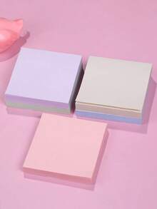 Morandi Sticky Notes 100 Sheets - Adhesive Tearable Colored Note Stickers For Work, Study, And Reusable Task Management