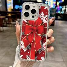 Butterfly Knot Snowflake Pattern, suitable for smartphone cases, compatible with Apple 17Pro, 17Promax, 12ProMax, 13ProMax, Apple 16, Apple 15ProMax, Apple 11Pro, Apple 14Plus, and Apple 16E. - transparente - Ver 6