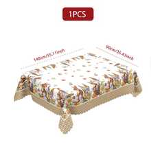 36件套卡其色波点复活节快乐桌布，饰有复活节兔子彩蛋和农舍图案，适合春夏餐桌装饰，是复活节的理想礼物，也适合室内外/复活节派对和家居装饰，以及复活节和农舍风格的装饰。 - 03 - 查看 14