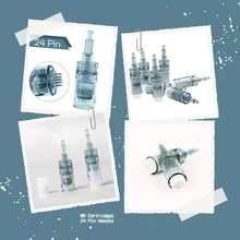 Ultima M8 Microneedle Pen Replacement Cartridges, Compatible With Dr. Pen Beauty Microneedle Rollers, Unisex Home Skincare Tool - Dark Green - View 5