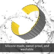 Correa Reemplazo para Reloj Inteligente 22mm | Silicona Suave con Sistema Quick Release Spring | Cierre Magnético Fuerte, Compatible con Varios Modelos - Gris naranja - Ver 5