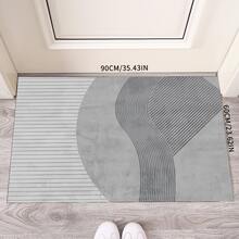 1pc Modern Abstract Geometric Pattern Area Rug, Ideal For Living Room, Bedroom, Cafe, Hotel Corridor - Multicolor - View 34
