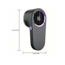 1个织物除毛器，电动毛球去除器，USB充电式毛衣除毛器，电动除毛器，LED显示屏，毛球去除器，球形去除器，便携式除毛器，适用于衣物、床上用品、家具、地毯、沙发、清洁用品、清洁工具 - 黑色 - 查看 10