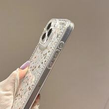 Brown vine flower Pattern, suitable for smartphone cases, compatible with Apple 17Pro, 17Promax, 12ProMax, 13ProMax, Apple 16, Apple 15ProMax, Apple 11Pro, Apple 14Plus, and Apple 16E. - transparente - Ver 4