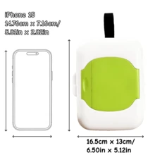 Travel Wipe Holder,Wipes Container,Wet Wipe Container Box For Strollers,Hanging Refillable Wipes Dispenser Portable Baby Wipe Case For Indoor Outdoor Use - Multicolor - View 3