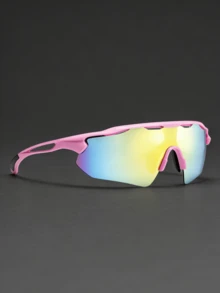 Óculos Decorativos da Moda Unissex com Lentes Revestidas Multicoloridas Reais, Óculos Decorativos de Praia para Férias para Homens e Mulheres, Óculos Decorativos para Ciclismo, Corrida, Caminhada e Atividades ao Ar Livre, Acessório Popular para Celebridades da Internet e Estilo de Rua, Decoração de Férias, Acessórios Decorativos para Roupas Masculinas e Femininas - Esportes - Visão 14
