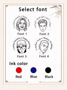 LICVIC Custom Stamps Self Inking, Custom Stamp, Name Stamps Personalized, Customized Photos Stamps, Customizable Text And Picture Cylindrical Stamp, Address Stamp, Custom Logo Stamp, Valentine'S Day Gift, Wedding Stamp, Custom Family/Friends/Personal Photos, Bride And Groom, Parties, Envelopes, Invitation - Style B - View 4