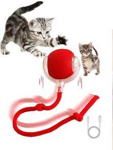 Automatic Electric Cat Toy, Smart Rolling Ball, Interactive Gravity Rolling Ball Toy, Keeps Cats Entertained And Reduces Boredom - Multicolor - View 8